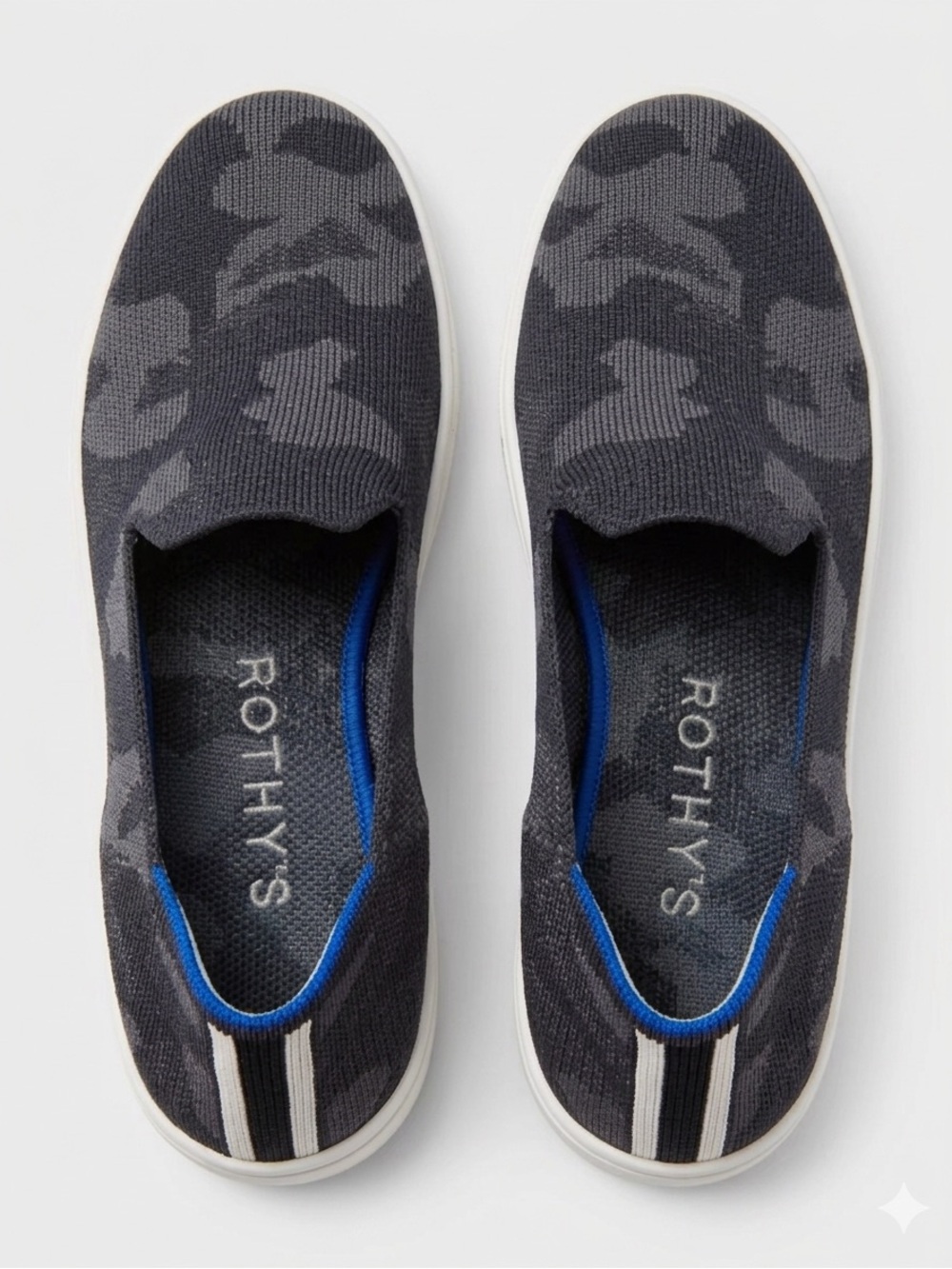 Rothy's Women’s Charcoal Camo Sneakers